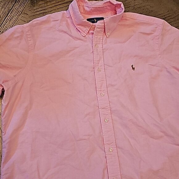 Ralph Lauren pink button down shirt XL 100% cotton - Picture 4 of 10